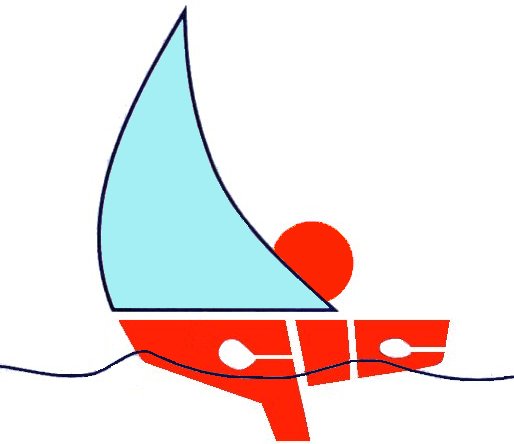 AR logo gic voile bleue bateau rouge pleins